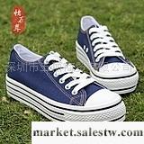 供應帆布鞋怡萬年】環球專柜正品2011女鞋純色松糕鞋松糕鞋加厚底帆布鞋女工廠,批發,進口,代購
