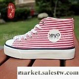 供應帆布鞋【怡萬年】專柜正品女鞋松糕鞋加厚底中幫高幫美國國旗帆布鞋女款工廠,批發,進口,代購