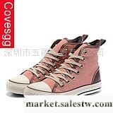 供應帆布鞋COVESGG宣妮斯2011新款越獄米勒 情侶款帆布鞋 男女鞋橘色高幫工廠,批發,進口,代購