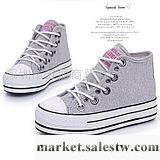 供應帆布鞋人本官方】正品 新款高幫鞋帆布鞋厚底鞋增高松糕鞋女鞋潮3159工廠,批發,進口,代購