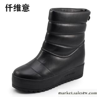 供應仟維意2012冬季秋冬新款防水厚底雪地靴內增高短靴雨鞋裸靴女鞋潮工廠,批發,進口,代購