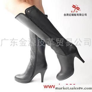 供應紅蜻蜓 女鞋專柜正品 臺灣紅蜻蜓 真皮高筒靴水鉆高跟 絨里皮鞋冬款靴子 包郵工廠,批發,進口,代購