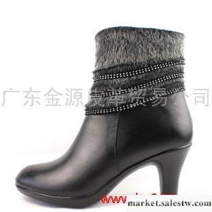 供應  女鞋迪版 包郵羊毛女棉鞋 女士真皮棉鞋 高跟棉皮鞋軟牛皮毛口短靴子工廠,批發,進口,代購