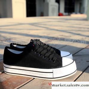 正品六折促銷 厚底增高帆布鞋 韓版女鞋休閑鞋 松糕鞋 增高3.5CM工廠,批發,進口,代購