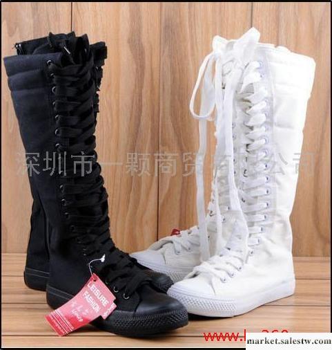 vivi 李孝利最愛百搭帥氣帆布靴子 女鞋帆布鞋 騎士靴女靴工廠,批發,進口,代購