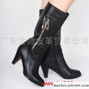 供應  女鞋香港麗人達芙妮正品女靴子 性感尖頭真皮鞋 女式牛皮靴高跟中筒靴工廠,批發,進口,代購