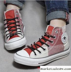 2012春爆款五星日常休閑女子鞋帆布鞋高幫鞋韓版女鞋平底休閑鞋工廠,批發,進口,代購