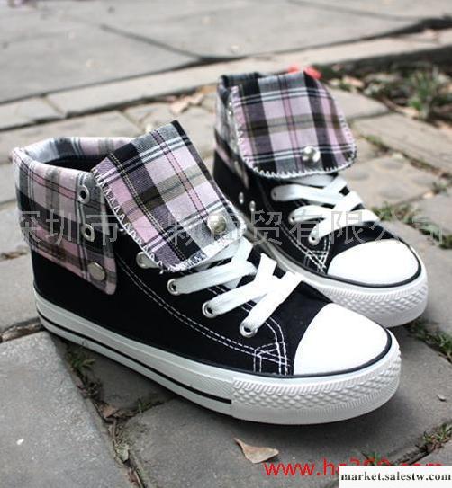 韓版*公主女鞋帆布鞋休閑鞋外單鞋短靴B312黑白色兩色鞋兩穿工廠,批發,進口,代購