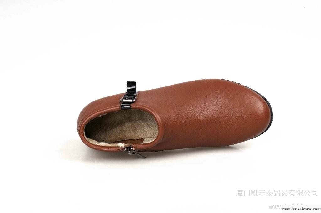 供應Q．VONTON【青婉田】女靴子真皮平跟高幫 休閑女鞋廠家批發 保暖女靴工廠,批發,進口,代購