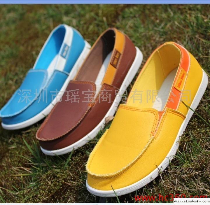 A-01新款PU面帆布鞋英倫女鞋低幫一腳套 女帆布鞋 按摩底工廠,批發,進口,代購