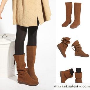 供應時尚女鞋女秋冬季靴子三穿真皮女平跟長筒靴皮帶扣百變款1682工廠,批發,進口,代購