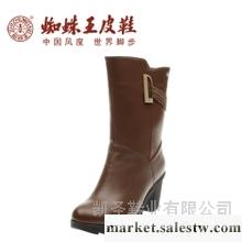供應蜘蛛王女靴2012秋冬新款女鞋正品粗跟防水臺騎士靴中筒靴子208307工廠,批發,進口,代購