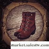 供應Artka阿卡秋冬女鞋純手工擦色純牛皮高跟復古靴-XD11828DU工廠,批發,進口,代購