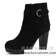 供應濃情漫宇2012秋冬新款女鞋真皮馬丁女靴子歐美粗跟高跟中筒靴Y117工廠,批發,進口,代購
