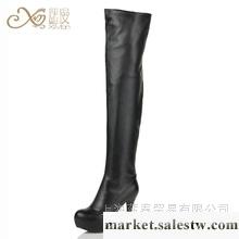 供應薪春 熙漫2012冬新瘦腿高跟女鞋長靴子真牛皮高筒靴防水臺過膝靴OL女靴工廠,批發,進口,代購