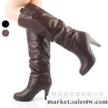 供應薪春 卓詩尼正品2012冬季新款女鞋粗跟高跟厚底騎士靴女靴子長靴高筒靴工廠,批發,進口,代購