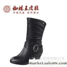 供應坤敏 蜘蛛王女靴女鞋正品2012秋冬季新款騎士靴棉靴粗跟中筒靴子201275工廠,批發,進口,代購