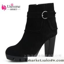 供應佰森得 濃情漫宇2012秋冬新款女鞋真皮騎士女靴子歐美粗跟高跟中筒靴Y117工廠,批發,進口,代購