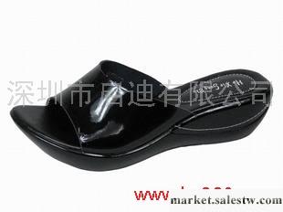 供應白色牛漆皮鏡面坡跟中跟女拖鞋簡約休閑涼拖光面套腳新款女鞋工廠,批發,進口,代購