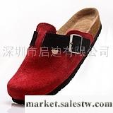 供應撞色真皮女鞋 平底鞋 軟木包頭涼拖鞋子 PRO369 紅工廠,批發,進口,代購