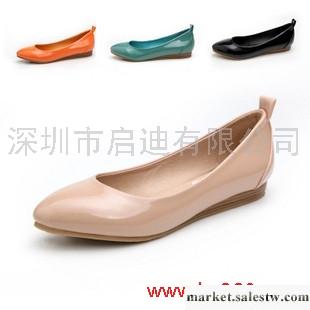 供應天使之韻 韓版平底單鞋小尖頭糖果色平跟漆皮女鞋工廠,批發,進口,代購
