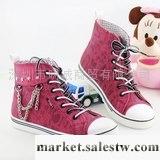 供應單鞋 帆布鞋 高幫 涂鴉 韓版 手繪鞋 女鞋工廠,批發,進口,代購