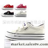 供應 百搭帆布鞋 松糕 懶人鞋 厚底 女鞋 魔術貼工廠,批發,進口,代購