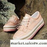 供應本女士PU面休閑鞋厚底松糕底帆布鞋女款潮鞋布鞋女鞋工廠,批發,進口,代購