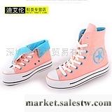 供應韓版厚底高幫布鞋 時尚簡約高幫厚底女鞋 帆布鞋 高幫鞋工廠,批發,進口,代購