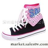 供應百搭時尚新款板鞋特色學生鞋休閑帆布鞋子高幫女鞋工廠,批發,進口,代購