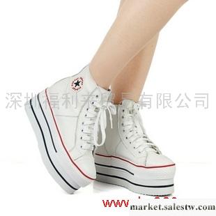 供應厚底帆布鞋 松糕鞋 牛皮高幫鞋 真皮內增高女鞋 布鞋 女工廠,批發,進口,代購