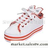 供應亮久久淑女秀氣低邦系帶厚底增高帆布鞋子運動休閑鞋板鞋球鞋女鞋工廠,批發,進口,代購