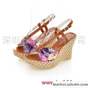 供應睿媚嬌 夏日新款PU涼鞋厚底牛筋底防水臺坡跟高跟鞋日系女鞋HR504工廠,批發,進口,代購