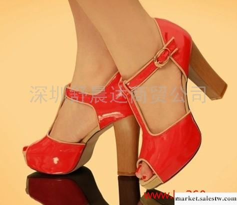 供應 玉露伊人 韓版魚嘴鞋真皮粗跟涼鞋 羅馬鞋牛皮高跟女鞋工廠,批發,進口,代購