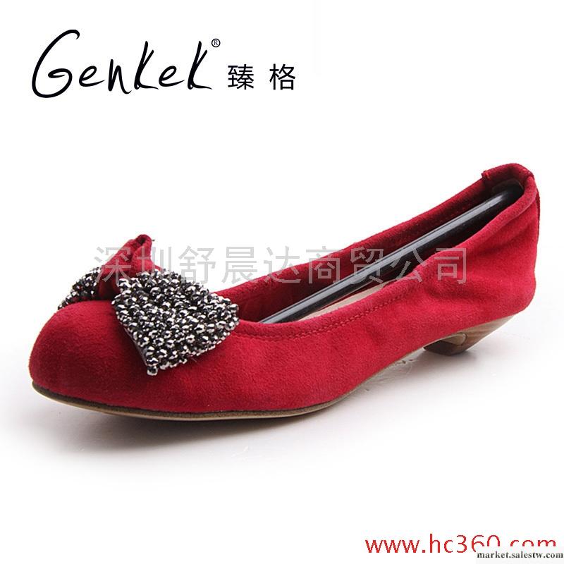 臻格 真皮手工串珠舞鞋糖果系列女鞋低跟單鞋女鞋工廠,批發,進口,代購