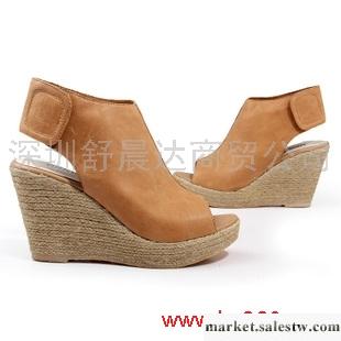 供應臻格GENKEK羅馬風防水臺魚嘴鞋坡跟涼鞋女鞋工廠,批發,進口,代購