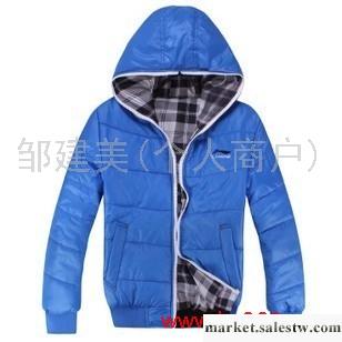 李寧新款情侶款加厚拉鏈連帽男鞋保暖兩面穿棉衣運動服J01029工廠,批發,進口,代購