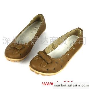 供應牛津按摩大底鏤空真皮女鞋 舒適媽媽女涼鞋924工廠,批發,進口,代購