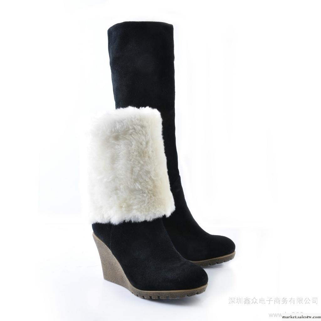 供應 繆吉娜 牛反毛 高跟雪地靴 001女鞋工廠,批發,進口,代購