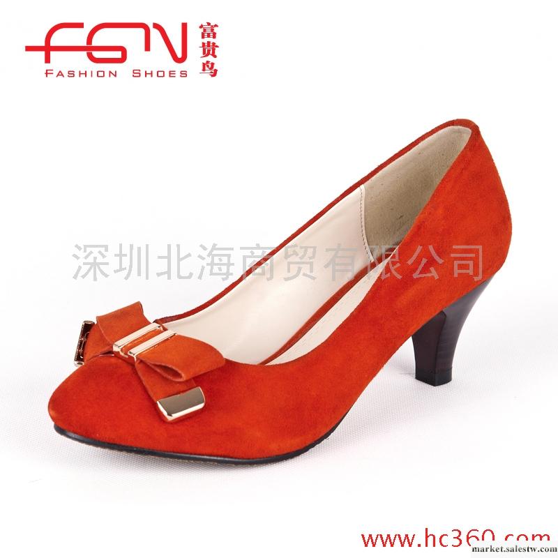 【新品】富貴鳥春夏女單鞋羊絨金屬蝴蝶結高跟女鞋F29B202S工廠,批發,進口,代購