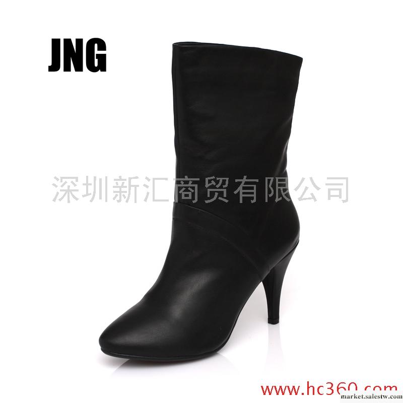 JNG 女鞋 秋冬 特價 潮款 百搭 猄面 細跟 高跟 中筒靴 靴子 包郵工廠,批發,進口,代購