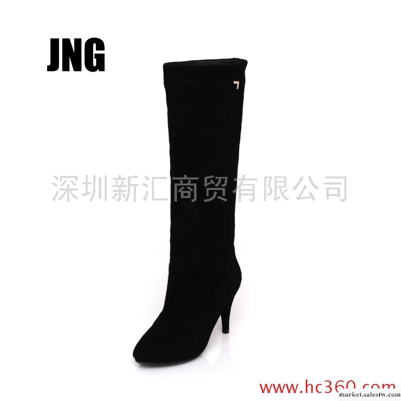 JNG 女鞋  秋冬 特價 優雅 簡潔 高跟 長筒靴 靴子 包郵工廠,批發,進口,代購