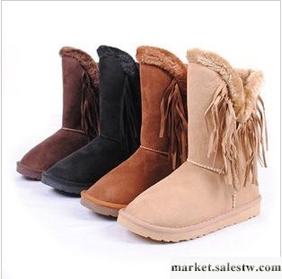供應新款女鞋 雪地靴【時尚純色流蘇】雪地靴工廠,批發,進口,代購