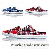 供應夏季新款 上海正品回力2270帆布鞋 低幫格子 休閑半拖女鞋工廠,批發,進口,代購