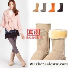 清倉特價高筒靴平底真皮冬靴牛皮女靴子韓版蝴蝶結水鉆雪地靴女鞋工廠,批發,進口,代購
