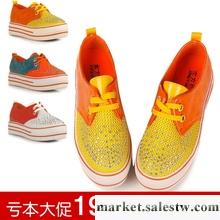 限量歐美英倫復古平底增高松糕鞋水鉆亮皮透氣網布鞋厚底漆皮女鞋工廠,批發,進口,代購