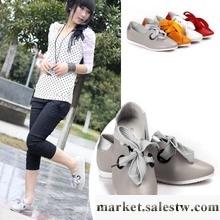2012春季新款 系帶內增高女鞋 金屬扣糖果色休閑單鞋 平跟休閑鞋工廠,批發,進口,代購