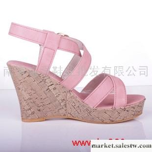 供應（6元）2012新品 魚嘴涼鞋歐美羅馬鞋復古松糕鞋高跟防水臺坡跟厚底女鞋工廠,批發,進口,代購