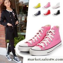 2012熱賣新款 時尚韓版厚底圓頭平跟高幫休閑帆布鞋單鞋板鞋 女鞋工廠,批發,進口,代購