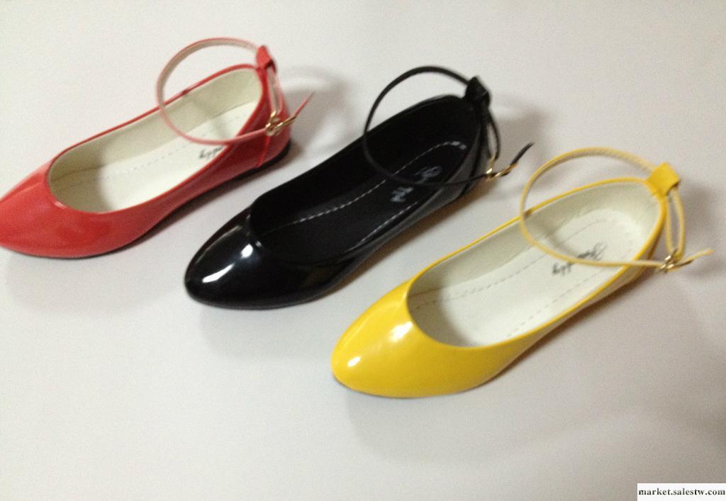 韓版平底單鞋小尖頭糖果色平跟漆皮女鞋 爆款特賣A-26工廠,批發,進口,代購